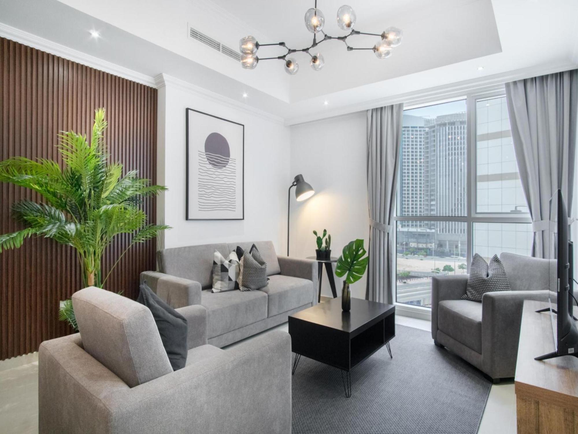 Luxe Apartments Near Dubai Mall Burj Khalifa Pool Gym Parking Buitenkant foto