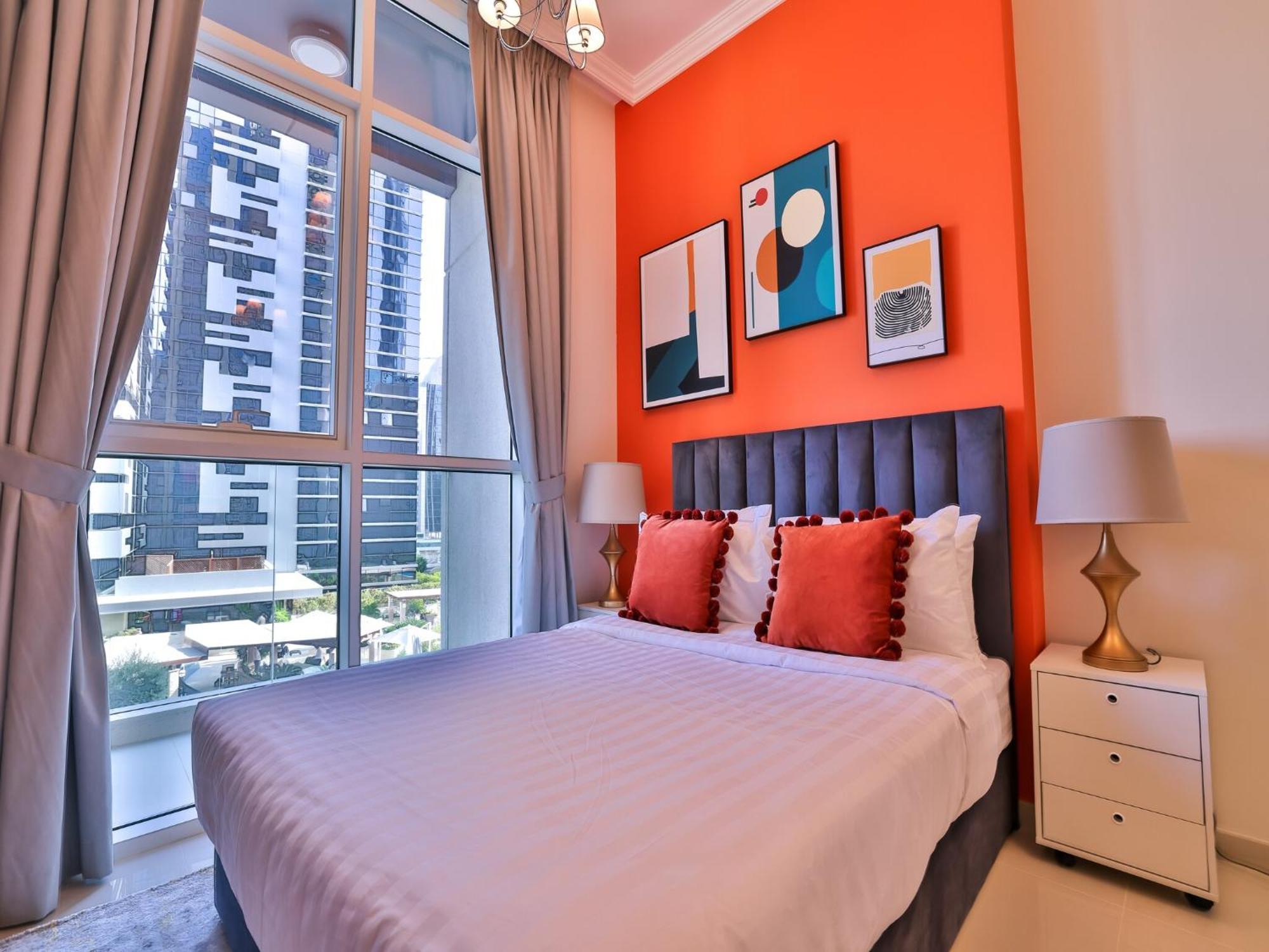 Luxe Apartments Near Dubai Mall Burj Khalifa Pool Gym Parking Buitenkant foto