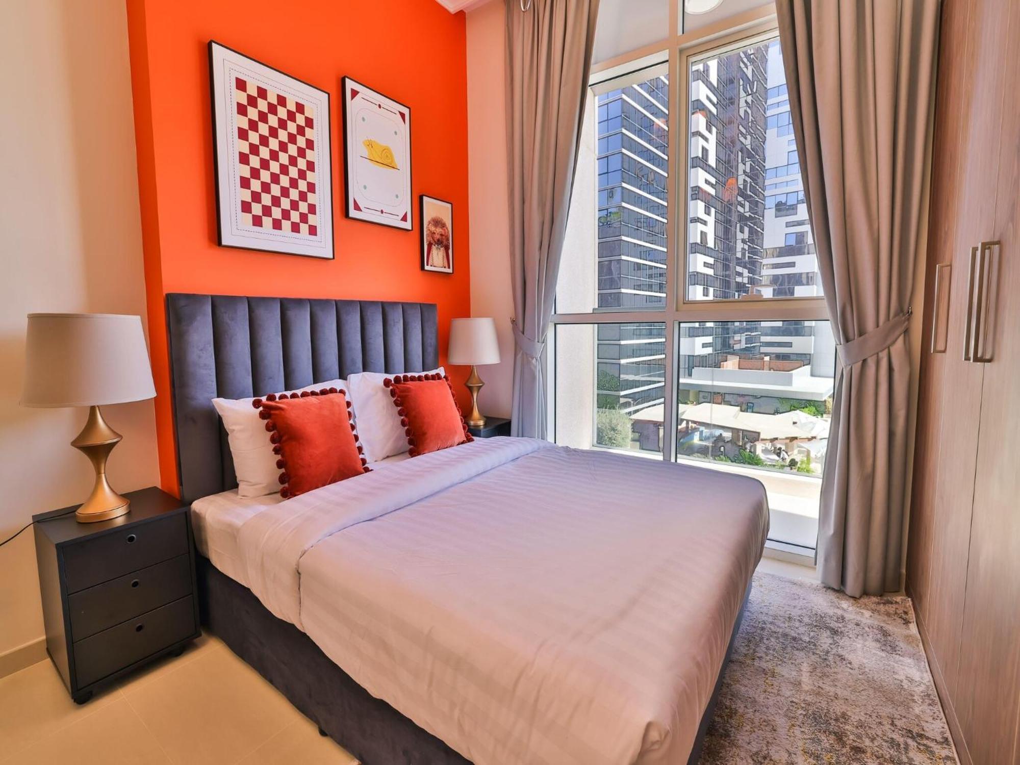 Luxe Apartments Near Dubai Mall Burj Khalifa Pool Gym Parking Buitenkant foto