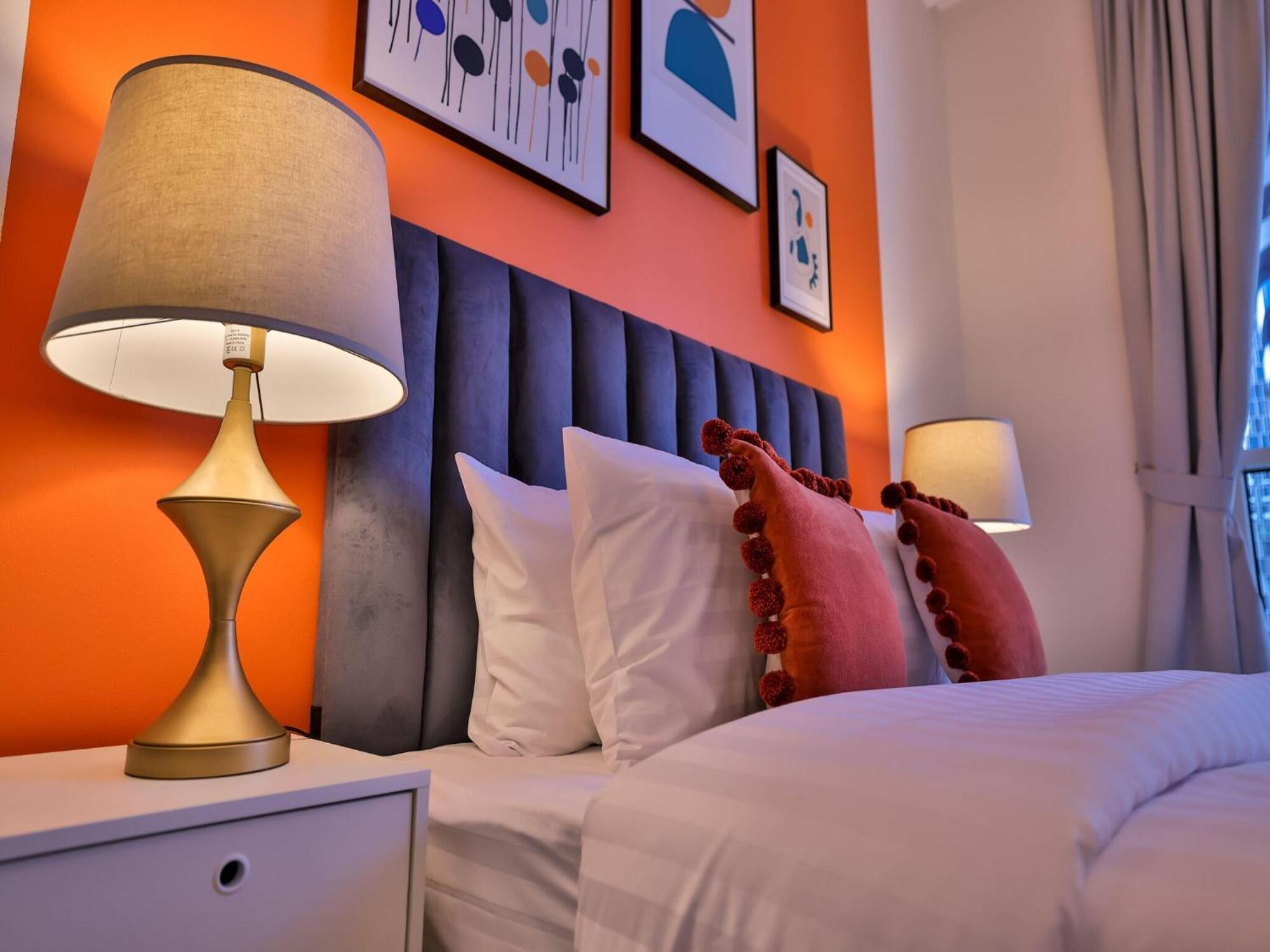 Luxe Apartments Near Dubai Mall Burj Khalifa Pool Gym Parking Buitenkant foto